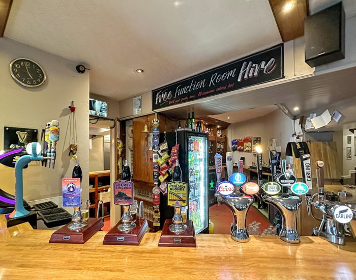 Bar area at Top Hoose in Amble.